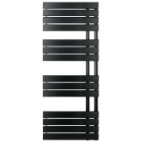 JTP Cleo Matt Black 1400mm x 550mm Designer Radiator Cut Out